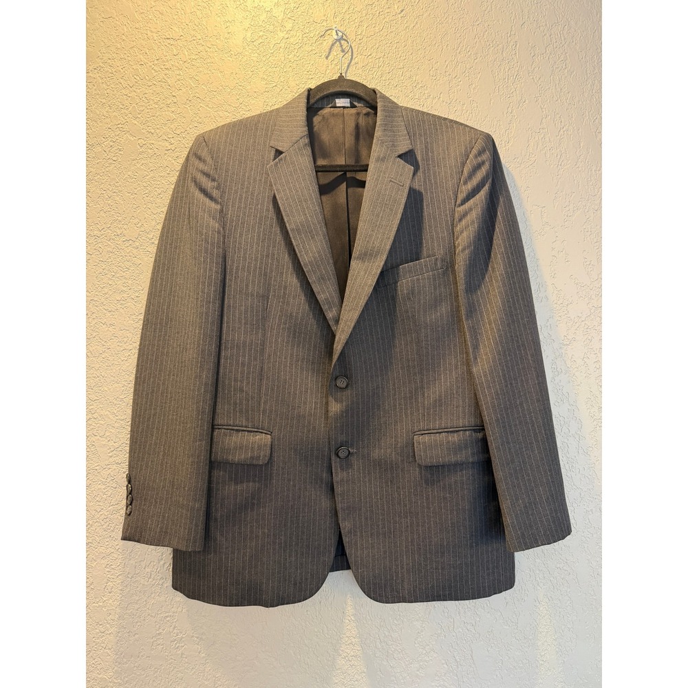 Botany 500 Cartier Collection Gray Pinstripe Blazer Sport Coat Berg's California